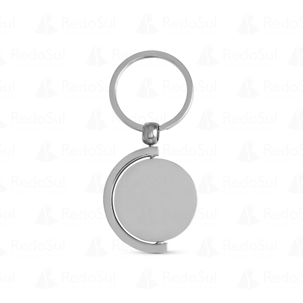 Chaveiro personalizado de bambu e metal redondo Chaveiro personalizado de bambu e metal redondo